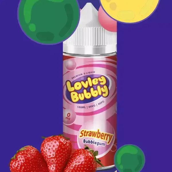 LOVLEY BUBBLY STRAWBERRY 100ML - BUBBLEGUM