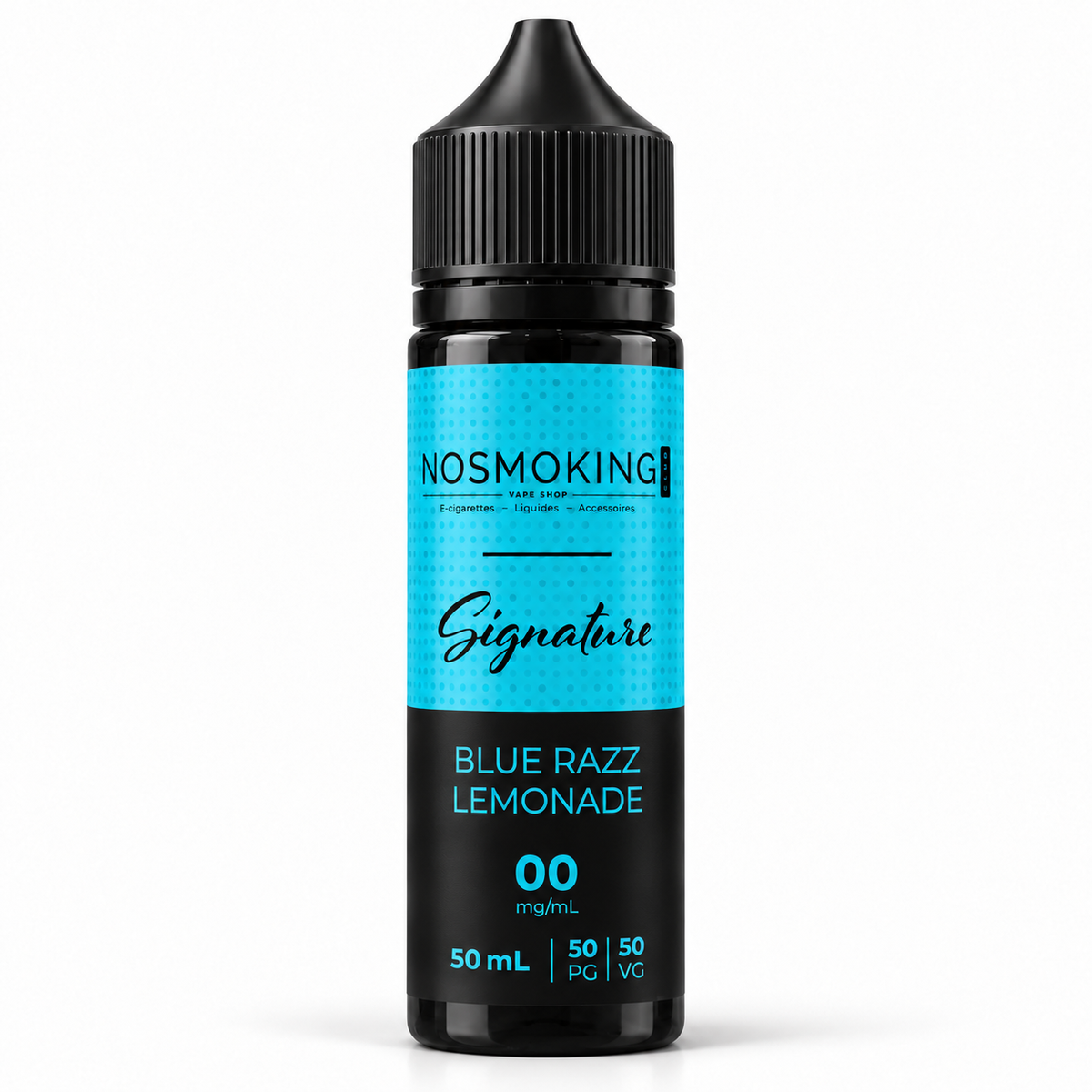 BLUE RAZZ LEMONADE Signature No Smoking Club 50 ml, flacon noir