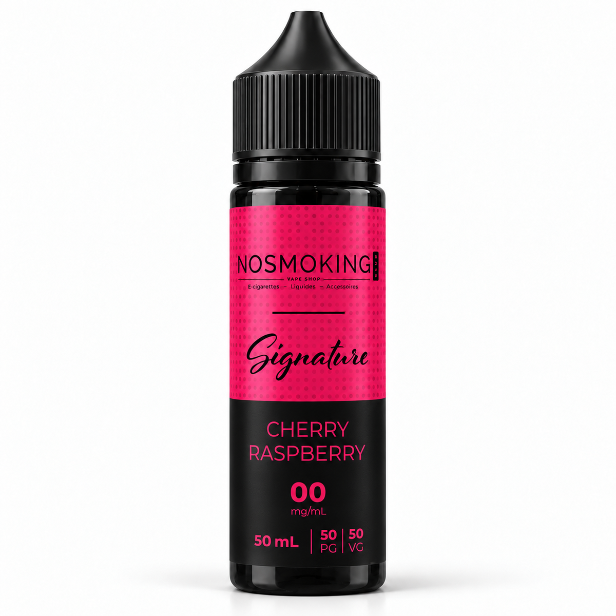CHERRY RASPBERRY Signature No Smoking Club 50 ml, flacon noir