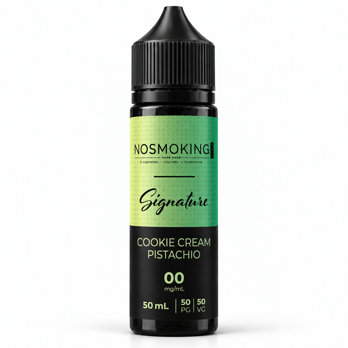 COOKIE CREAM PISTACHIO Signature No Smoking Club 50 ml, flacon noir
