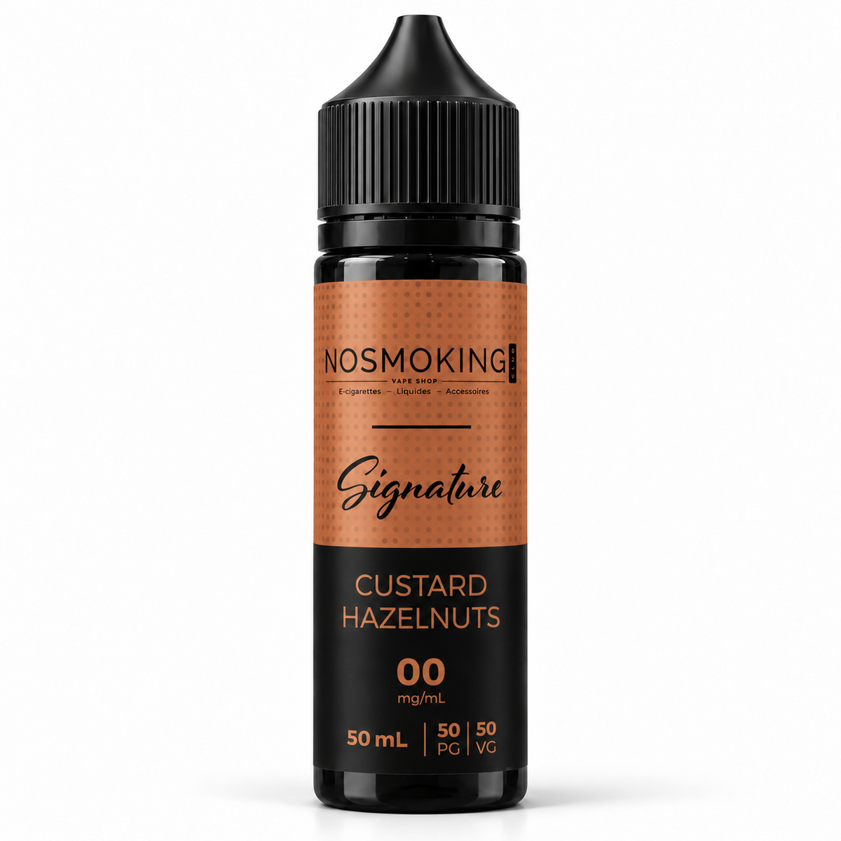 CUSTARD HAZELNUTS Signature No Smoking Club 50 ml, flacon noir