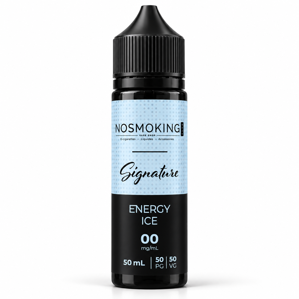 ENERGY ICE Signature No Smoking Club 50 ml, flacon noir