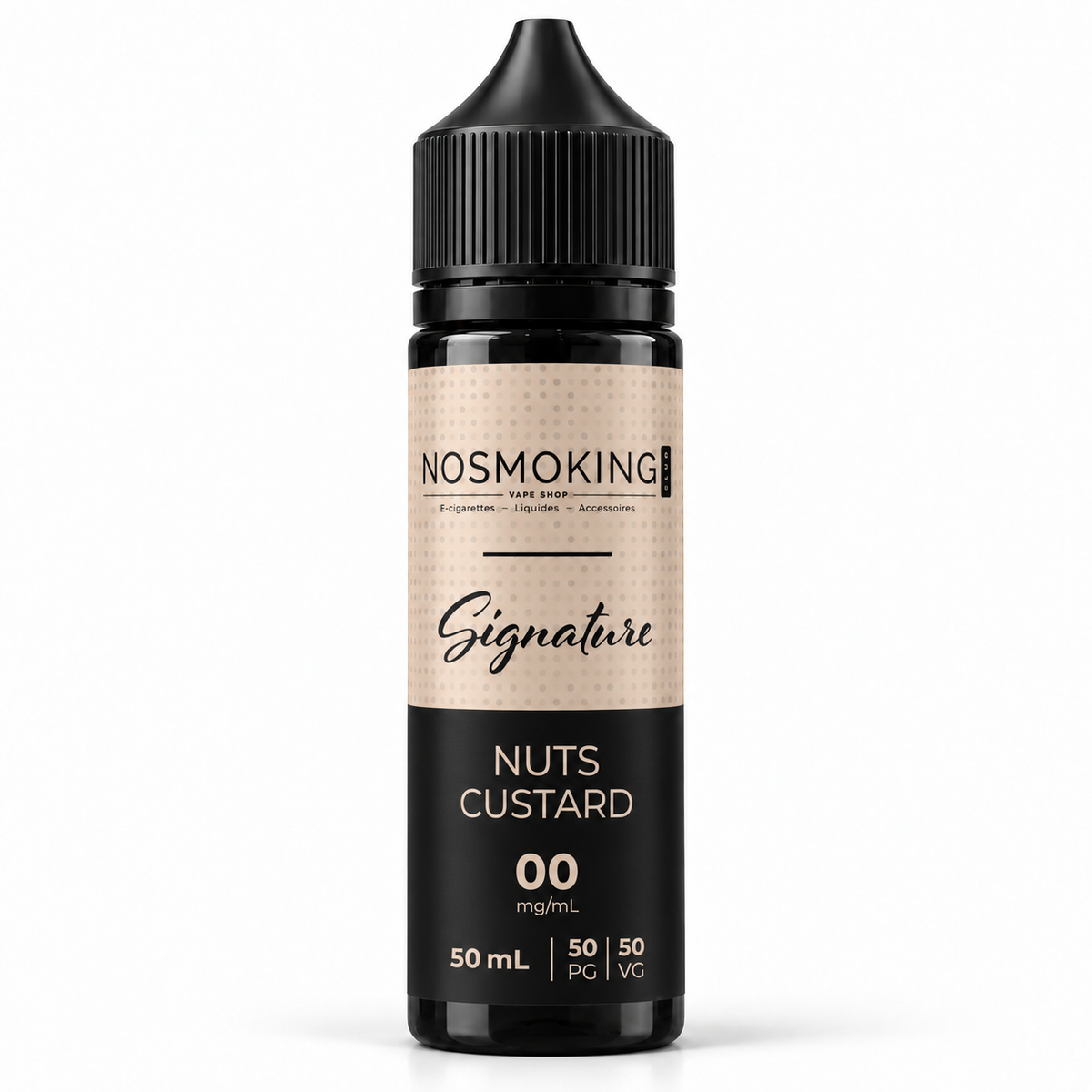 NUTS CUSTARD Signature No Smoking Club 50 ml, flacon noir