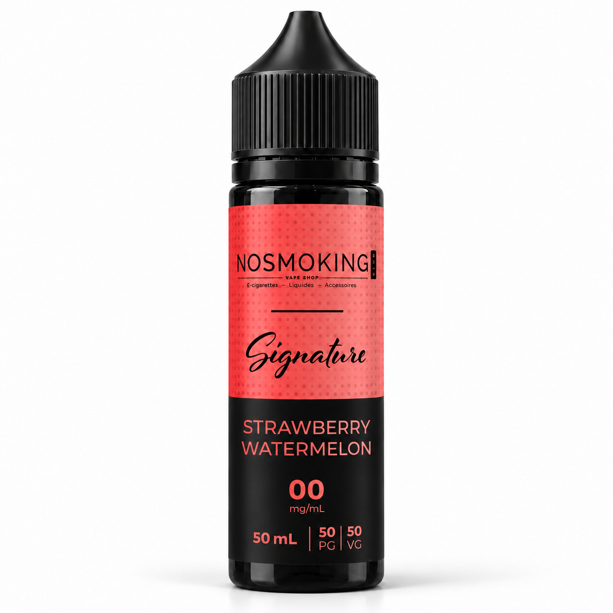 STRAWBERRY WATERMELON Signature No Smoking Club 50 ml, flacon noir