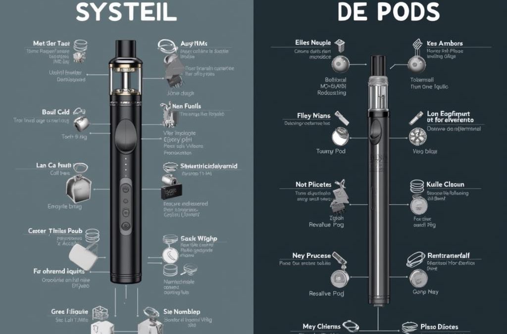 Cigarettes Électroniques avec Réservoir vs Pods